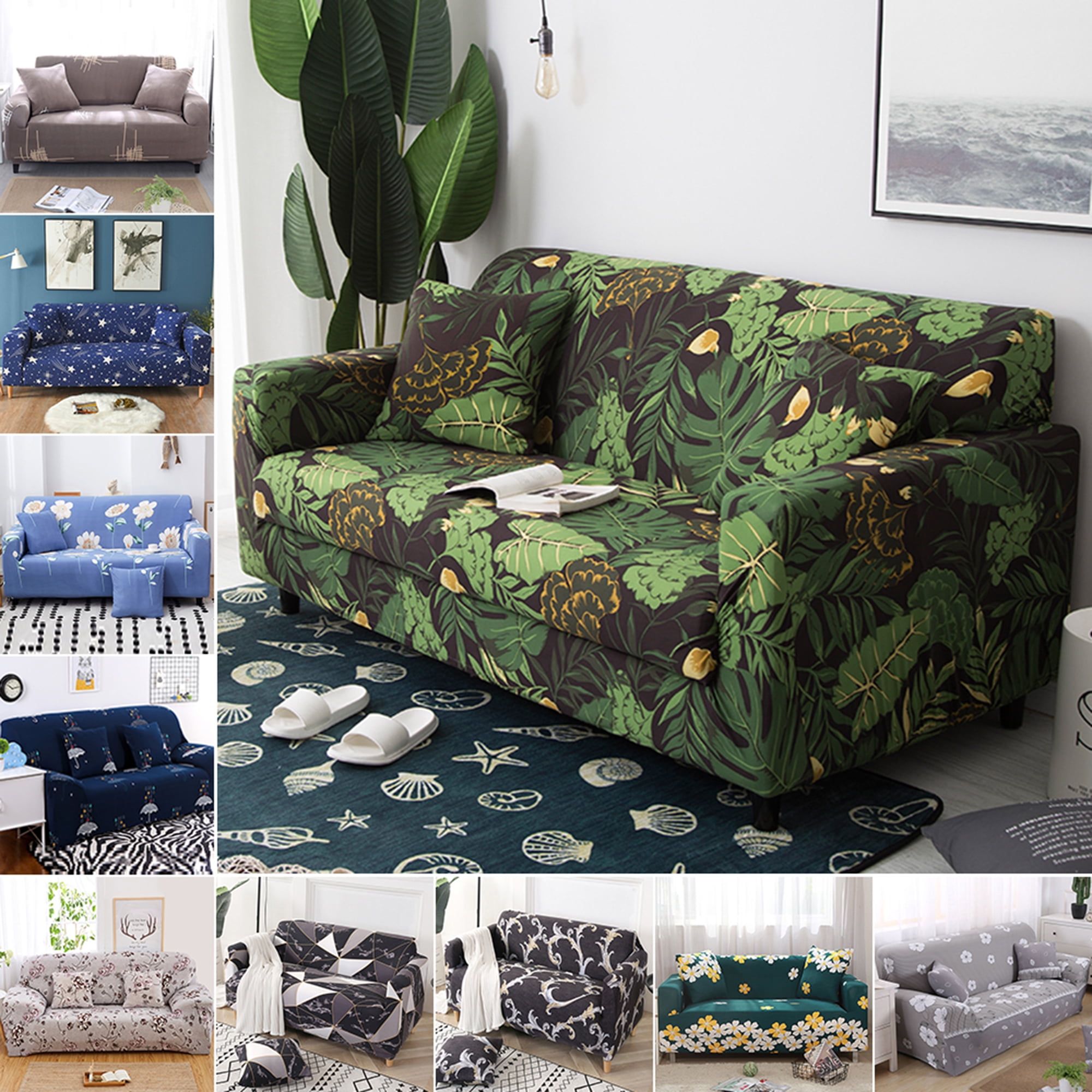 1/2/3/4 Seater Sofa Couch Covers Furniture Protector Slipcovers Stretch