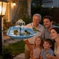 thumbnail image 2 of Solar Hanging Bird Bath Basin with Dual Water Flow Solar Fountain Space-Saving Outdoor Hanging Bird Waterer for Gardens Balconies Weather-Resistant Bird Bath, 2 of 8