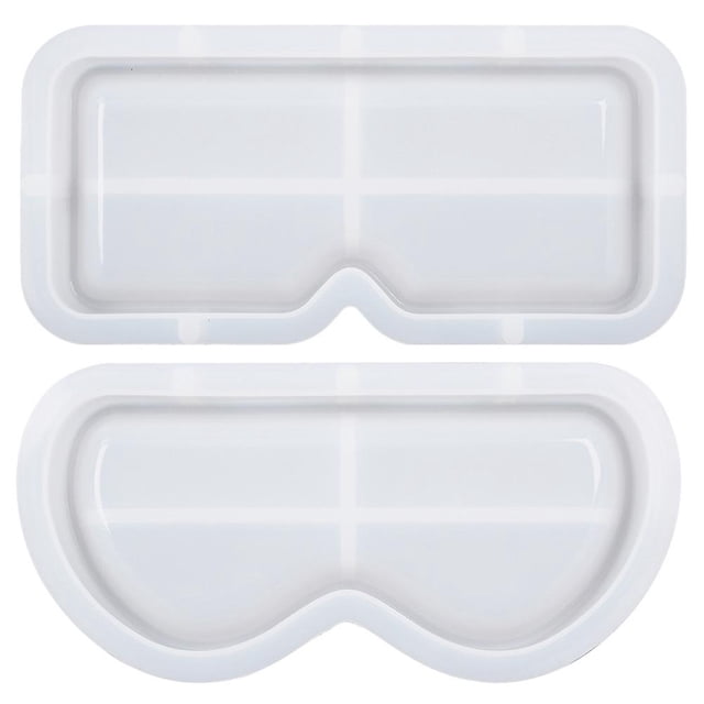 2Pcs Glasses Tray Casting Mold DIY Epoxy Mold Glasses Tray Holder Making Mold