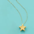 thumbnail image 3 of Ross-Simons Italian 14kt Yellow Gold Star Necklace, Women's, Adult, 3 of 6