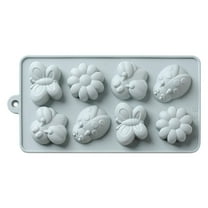 8-Cavity Silicone Baking Molds - Non-Stick Rectangular Tray for Chocolate/Soap/Ice - Temperature Resistant (-60℃ to 240℃)