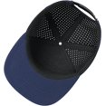 thumbnail image 6 of Men Flat Brim Baseball Cap Adjustable Performance Snapback Hat Laser Perforated Cap, 6 of 6