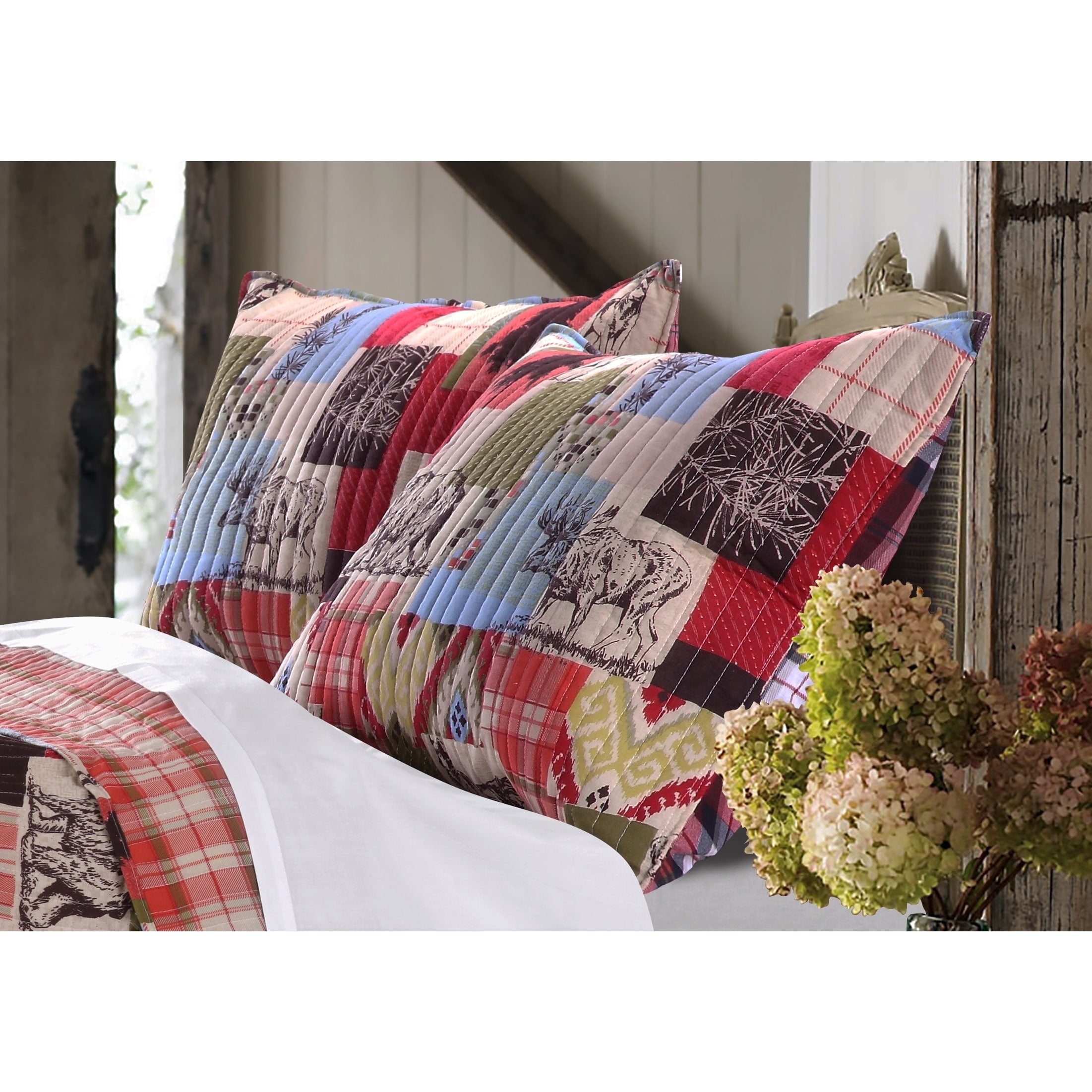 Greenland Home Fashions Rustic Lodge Pillow Sham Set