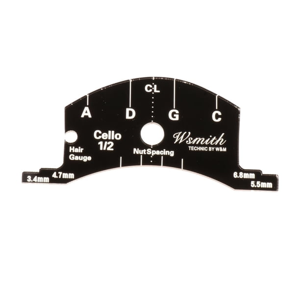 Plantilla de molde para puente de cuerdas de violín, herramientas de referencia para violines bajos de 1/2, 3/4 y 4/4 1-2 violonchelo