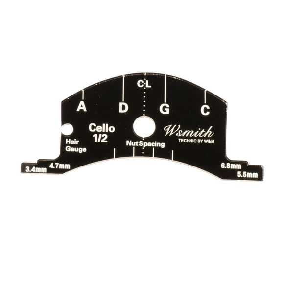 Plantilla de Diapasón de Puente de Violín Hugo 4/4 para Violín Contrabajo 1-2 de 1-2