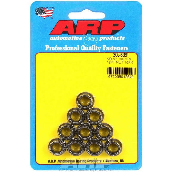 Arp 9mm x 1.00 12pt. Nuts (10)