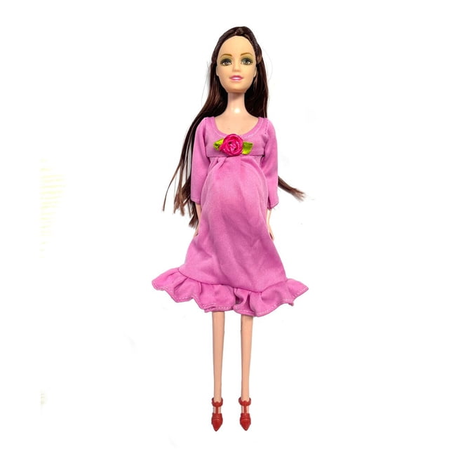 Conjunto de muñecas de embarazo para niños, traje de muñeca embarazada, tiene un bebé en su barriga, muñeca Barbie, juguete educativo qiuyongming unisex