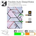thumbnail image 4 of Allytech Wallet Case for iPad Mini 6(2021), iPad Mini 6th Gen 8.3 inch Cover with Pencil Slot, Auto Sleep Wake PU Leather Protective Adjustable Stand Card Pocket Cover for iPad Mini 6, Grid Marble, 4 of 7