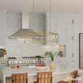 thumbnail image 3 of Hunter - Fair Oaks 4-light Luxe Gold, Extra Large Chandelier, Dimmable, Formal Style, Linear Shaped, for Bedrooms, Dining, Living Rooms - 13100, 3 of 9