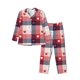 thumbnail image 1 of Balery Heart Plaid Pijama para Hombre de Dos Piezas con Manga Larga, Conjunto de Dormir y Descanso Suave con Bolsillos-XX-Large, 1 of 7
