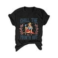 thumbnail image 1 of Blusas de Manga Corta para las Mujeres Divertida Impresión Cuello Redondo Camiseta Vintage, Blusas de Primavera para las Mujeres, 1 of 4