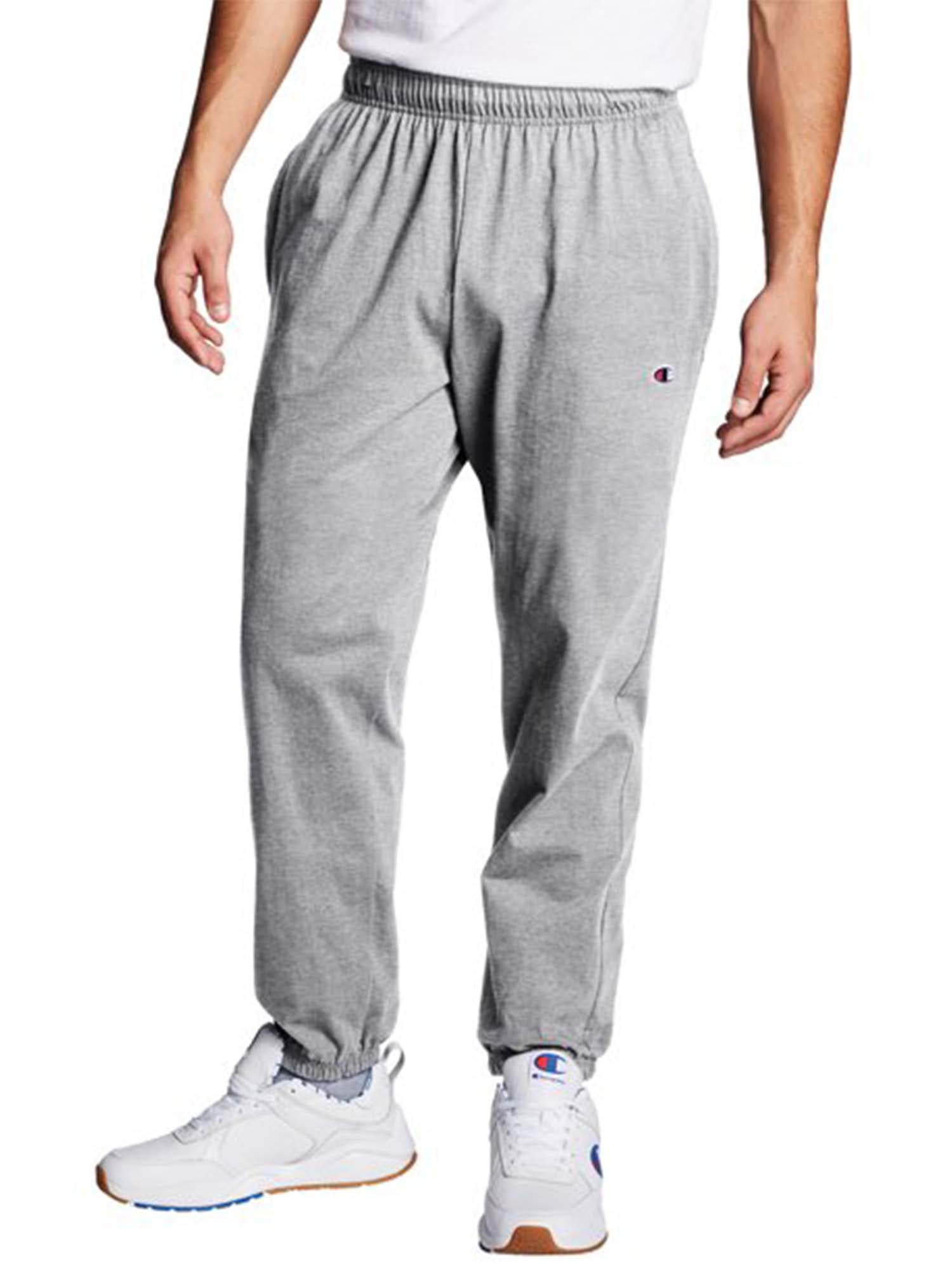 Champion Men’s and Big Men's Closed Bottom Jersey Pants Active Up to ...