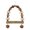 Brown, variant on Natural Wood Parrot Swing Chew Toy Arch Hanging Bird Perch With Pine Cone Mineral Nut Blocks For Budgie Parakeet Small Parrot Cage Habitat Supply