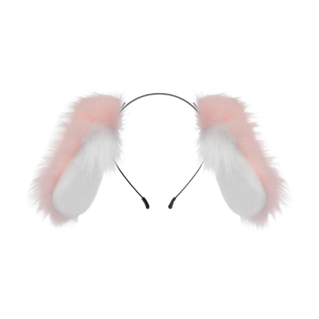 Diadema con orejas de perro Yinane para cosplay rosa