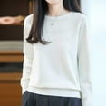 thumbnail image 7 of Wlynlyn Womens Long Sleeve Shirts Fall Winter Warm Soft Knitted Loose Pullover Crewneck Loose Fitted Solid Basic Tops, 7 of 7