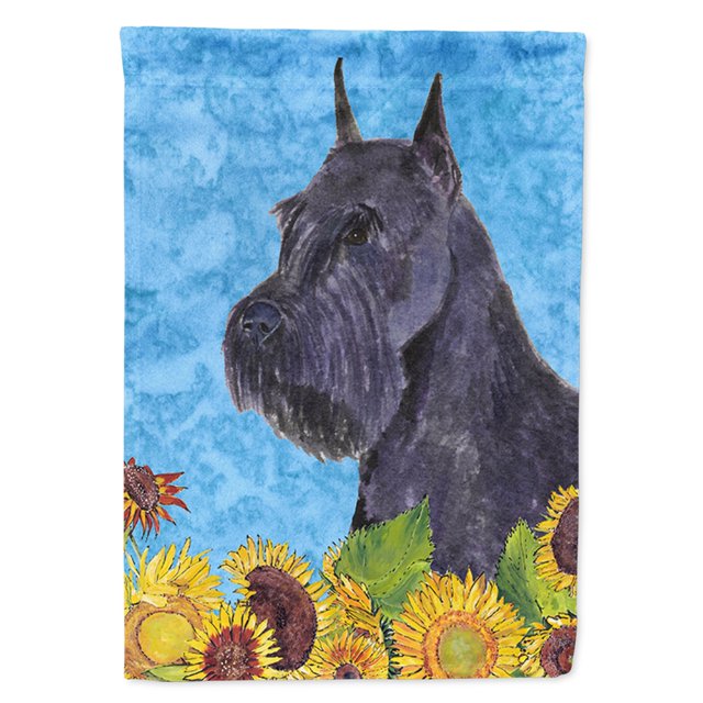 Carolines Treasures SS4156CHF Schnauzer Flag Canvas House Size, Large, Multicolor