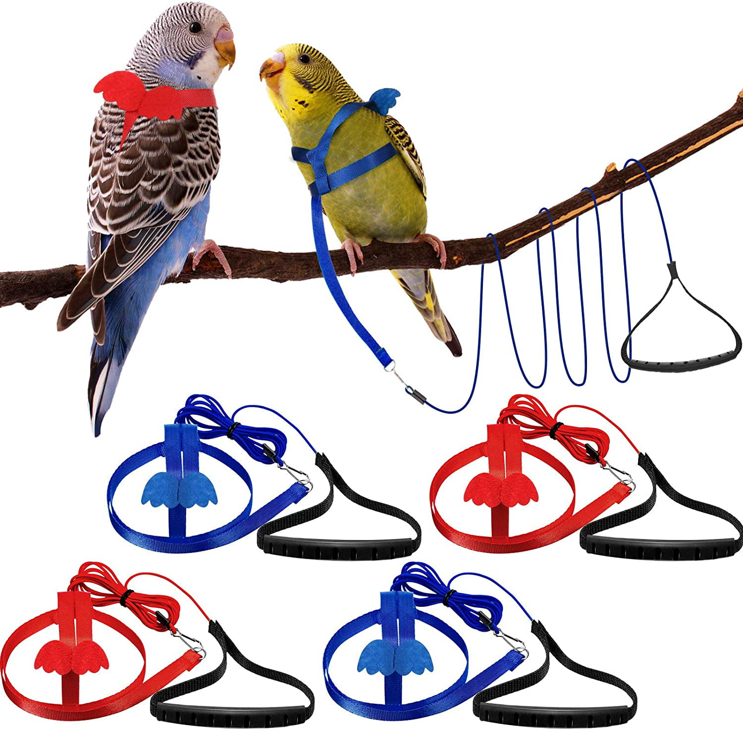 Birds Parrot Nappy Parrot Bird Harness Leash for Parrot Parakeet Outdoors 