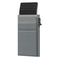 thumbnail image 1 of Portatarjetas DE CRÉDITO Rfid para hombres y mujeres, billetera de Metal delgada, billetera minimalista emergente, monedero pequeño negro, Vallet de Metal, 1 of 4