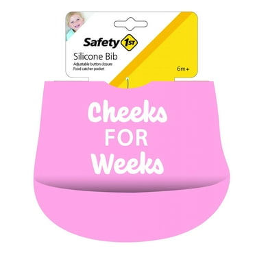 Safety First Silicone Infant Baby Bib with Food Catcher Pocket
