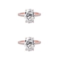 thumbnail image 3 of Sonducket Anillos deslumbrantes para mujeres: celebre el amor con un anillo impresionante Anillos llamativos Anillo de compromiso de aleación oro rosa número 6.1 2Conjunto, 3 of 6