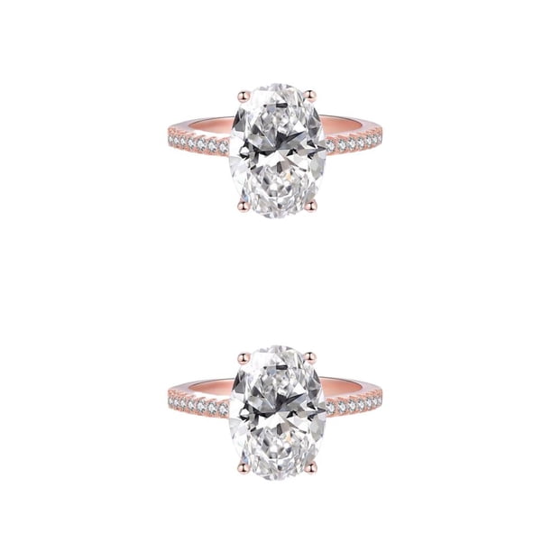 Sonducket Anillos de boda de moda para mujer: anillos llamativos impresionantes y elegantes, anillo de compromiso de aleación, anillo de Type7 NO7