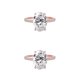 thumbnail image 3 of Sonducket Anillos deslumbrantes para mujeres: celebre el amor con un anillo impresionante Anillos llamativos Anillo de compromiso de aleación oro rosa número 6.1 2Conjunto, 3 of 6