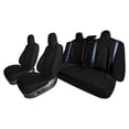 thumbnail image 1 of For 2017-2024 Tesla Model 3 FH Group Faux Leather Custom Fit Car Seat Covers   Black - Full Set, 1 of 8