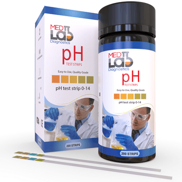 Med Lab Diagnostics Universal pH Test Strips, 200 Count