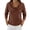 Brown, variant on Womens Cowl Neck Knit Tops Striped Long Sleeve Pullover Shirt Dressy Casual Spring Summer Blouses Brown