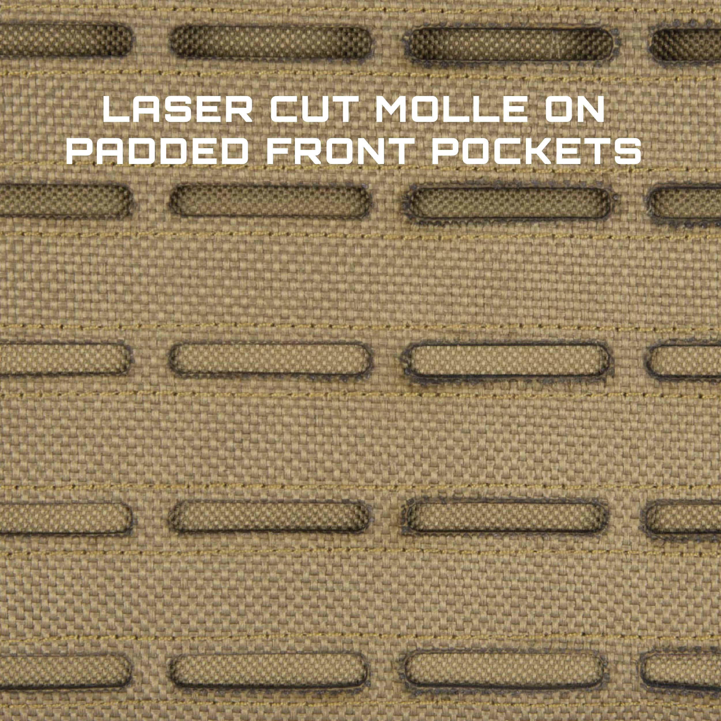 Tac-Six™ 46" Lockable Rifle Soft Case, Molle Front, Coyote