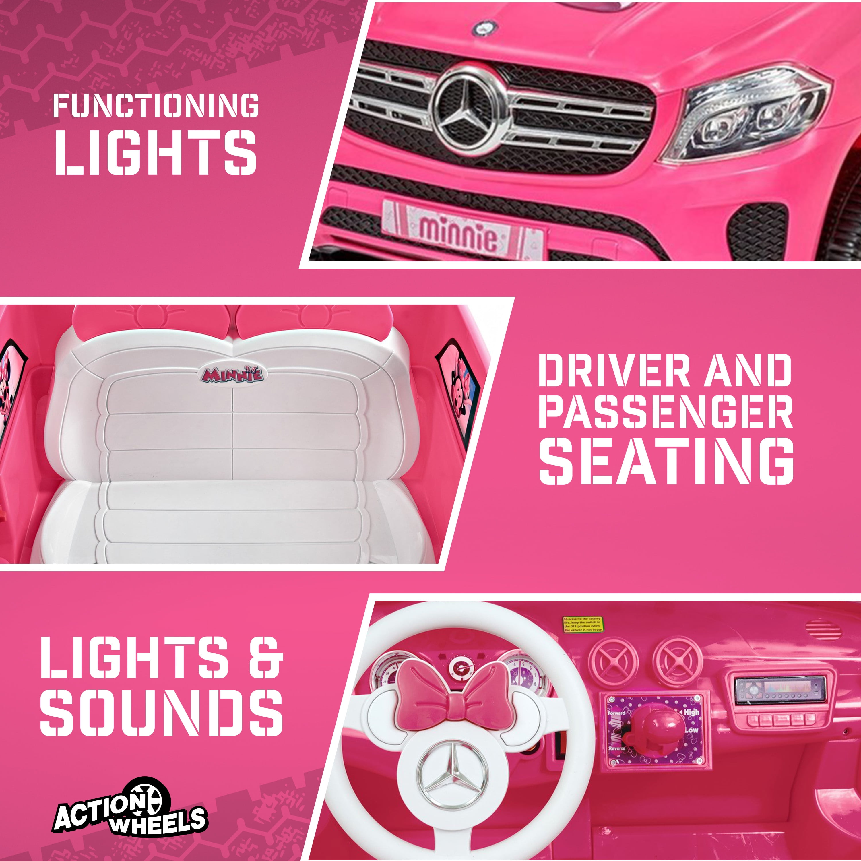 Minnie Mouse 12 Volt Mercedes GLS-320 Battery Powered Ride-On