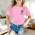 thumbnail image 2 of Bright Summer Graphic Tee for Girls | Lightweight Casual Short Sleeve Top with Cheerful Print for Everyday Wear, 2 of 5