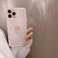 thumbnail image 3 of Compatible for iPhone 14 Plus Cute 3D Pink Heart Slim Clear Aesthetic Design Women Teen Girls Camera Lens Protection Phone Cases Cover+Pink Phone Charm, 3 of 16