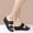 Black, variant on BONIXOOM Beach Sandals For Woman Clearance Slip-On None V-Day Casual Summer Womens Shoes Gold Size 4.5