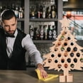 thumbnail image 2 of Christmas Calendar Alcohol Holder Wooden Wine Bottle Stand Wooden Wine Rack Christmas Advent Calendar Countdown 24 Wooden Christmas Tree Mini Alcohol Holder Wine Bottle Stand, 2 of 6