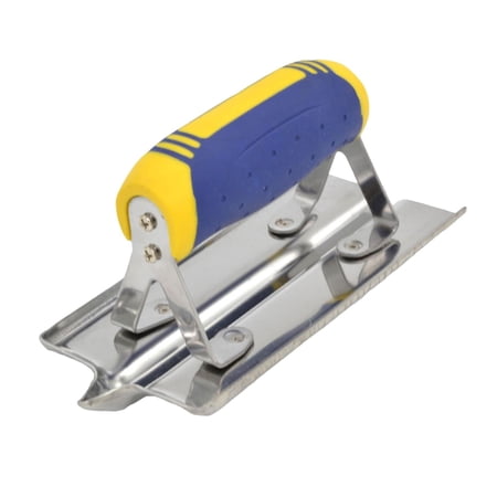 Corner Trowel Stainless Steel Plastering Tool with Grip Handle for Mudding Drywall Sharp Corner Inside Sharp Corner