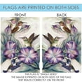 thumbnail image 5 of Toland Home Garden Charm of Hummingbirds Bird Hummingbird Flag Double Sided 28x40 Inch, 5 of 5