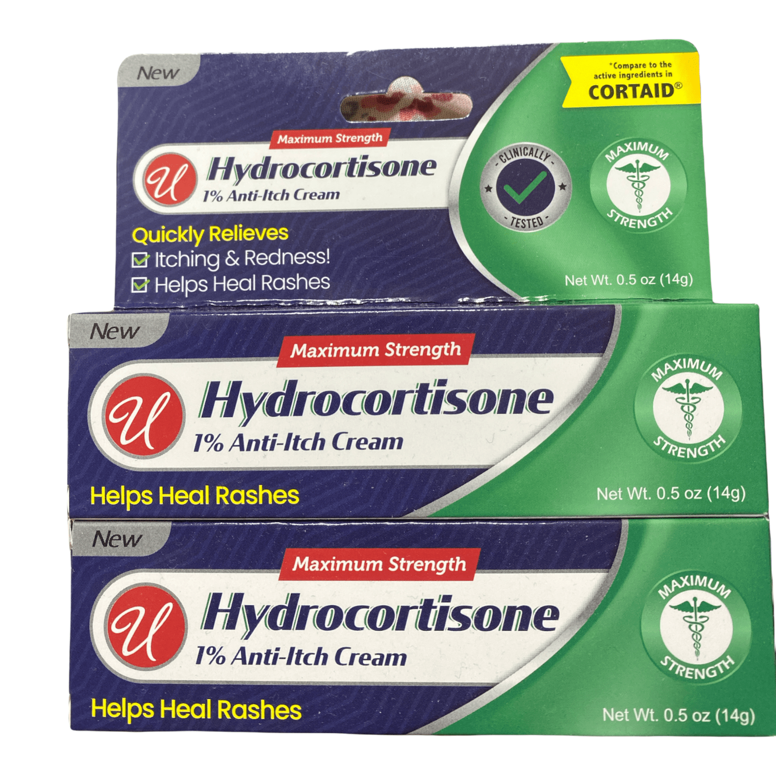 Maximum Strength Hydrocortisone 1% Anti-Itch Cream relieves itching Pk 2