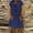 Blue, variant on Women's V Neck Solid Color Linen Short Sleeve Midi Dress For Summer & Fall Summer Midi Dress Maxi Dress Petite Length Maxi Summer Dress for Women Floral Dress Summer Ruffle Dresses for Women Cut Loose