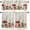 Mushroomris2324, variant on Kitchen Curtains 24 Inch Length, Mushroom Rod Pocket Tier and Valance Set, Green Botanical Butterfly Rustic Burlap 54" x 18" - Farmhouse Window Curtains Set for Bedroom/Living Room/Bathroom