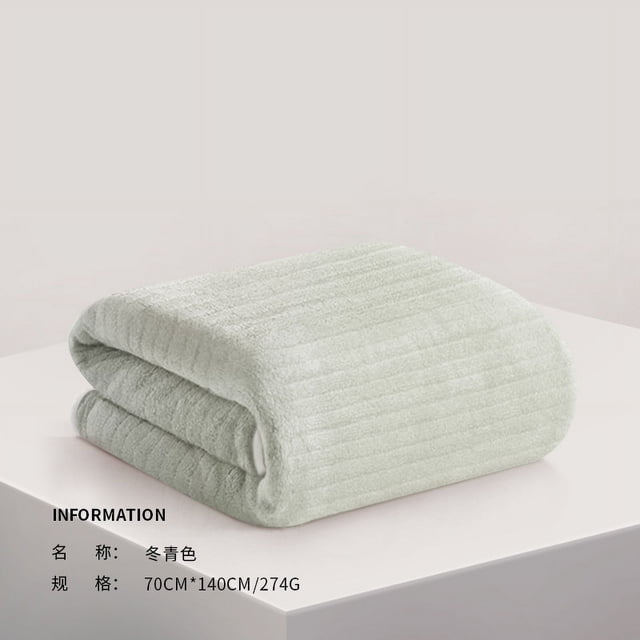 Nvzi Toallas de baño de 2 piezas, 27,56 x 55,12 pulgadas, perfectas para la ducha diaria, toallas de baño gruesas a rayas, livianas y de secado rápido para su baño (cian)