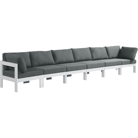 Meridian Furniture Nizuc Grey Outdoor Patio Modular Sofa