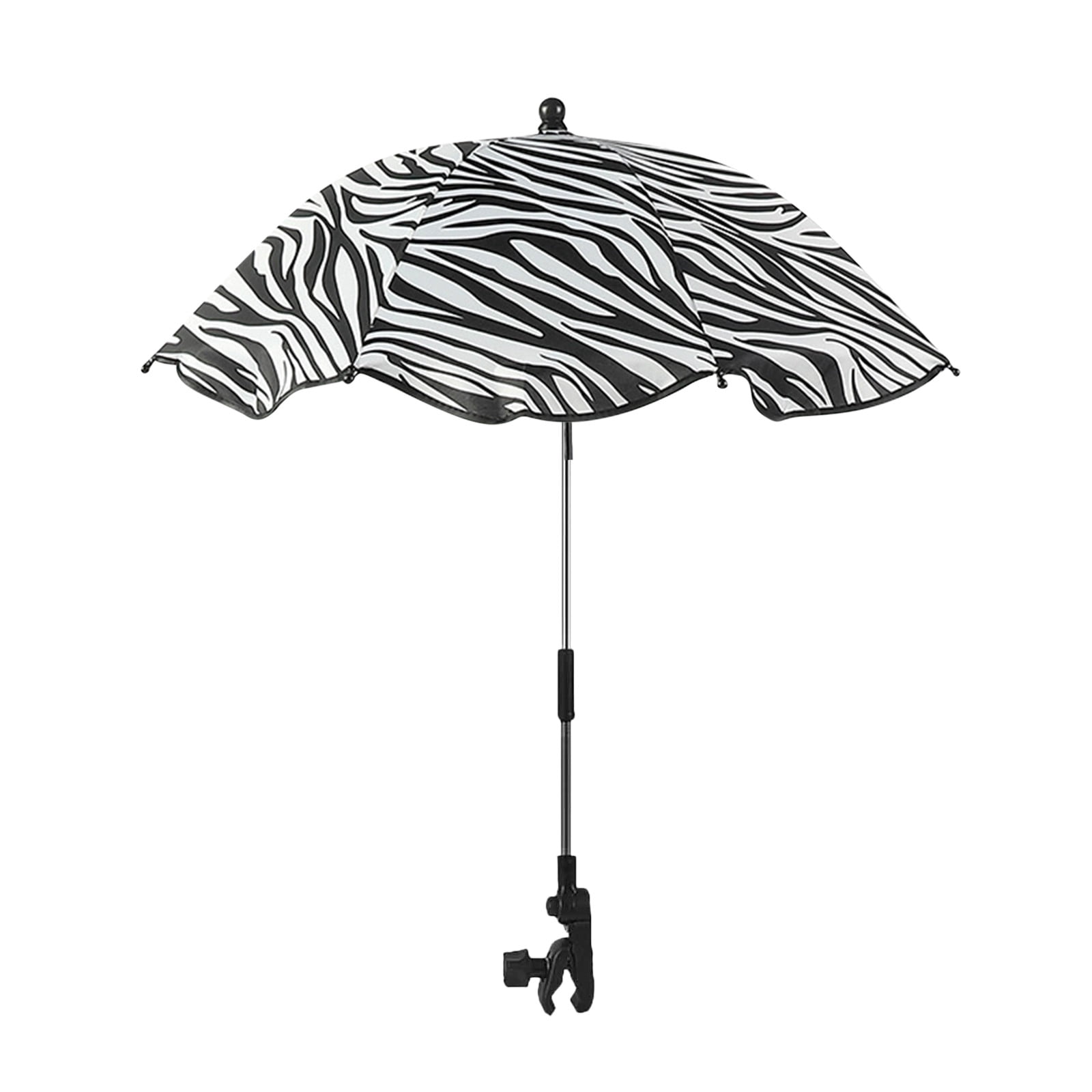 SPOORYYO Universal Baby Pram Umbrella, Foldable Sunshade for Stroller and Pushchair, Easy Attach Clamp, 78cm Expanded Size