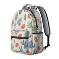 thumbnail image 2 of Pioneer Flower Floral Print Pattern Backpack for School, Cute School Bag with Adjustable Shoulder Straps and Padded Back, 15.3"x11"x7.1", 2 of 5
