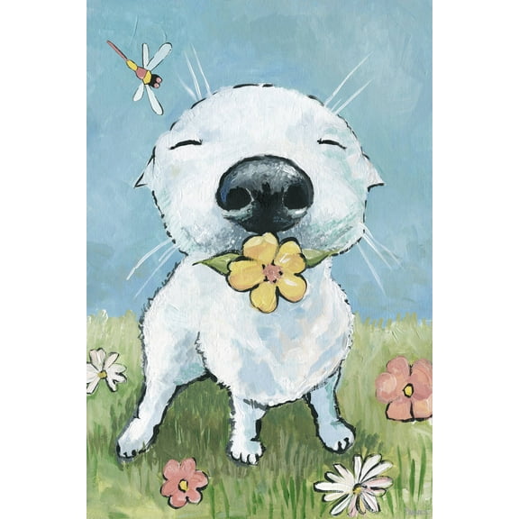 Parvez Taj Garden Dog Canvas Wall Art