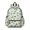 Dinosaur and Volcano White Pattern, variant on Tropical Dinosaur Pattern Cute School Backpack with Padded Back and Adjustable Shoulder Straps 13.4"x11"x4.7"