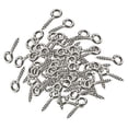 thumbnail image 1 of 5x200 Piezas Blanco K Tornillo Ojos Pines Ojales Tornillo Joyería Bolsa Haciendo Hallazgos, 1 of 8