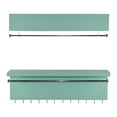 thumbnail image 4 of Wall Mounted Wood Jewelry Organizer with Metal Bars, Set of 2_Turquoise, 4 of 7