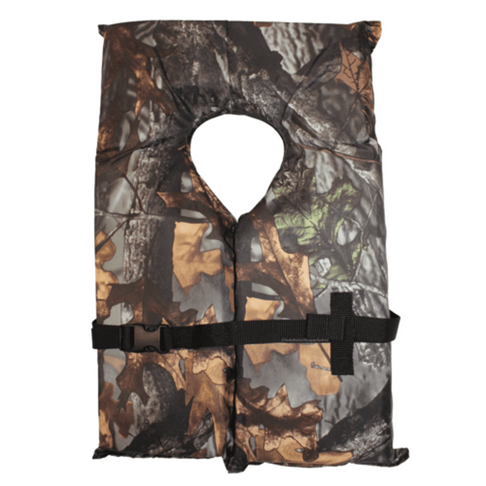 Type II Camo Hunting Life Jacket Vest PFD Adult Universal Coast Guard
