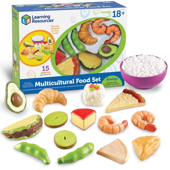 Set Play Food Learning Resources New Sprouts, 15 piezas para mayores de 18 meses